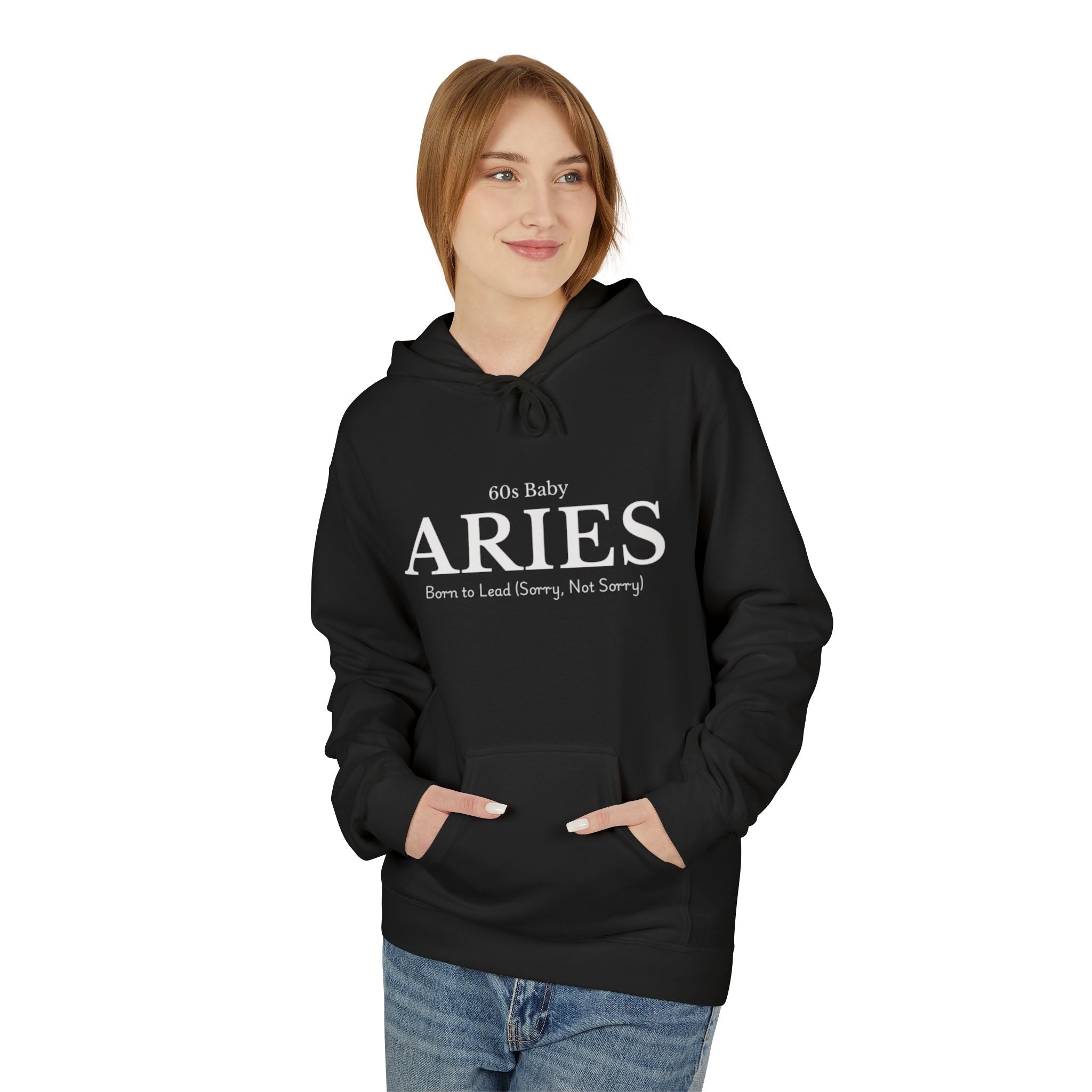 Aries 60s Baby Zodiac Hoodie Retro Astrology Sweatshirt | Horoscope Hoodie For Aries | Vintage Zodiac Gift | Aries Birthday Gift Idea
