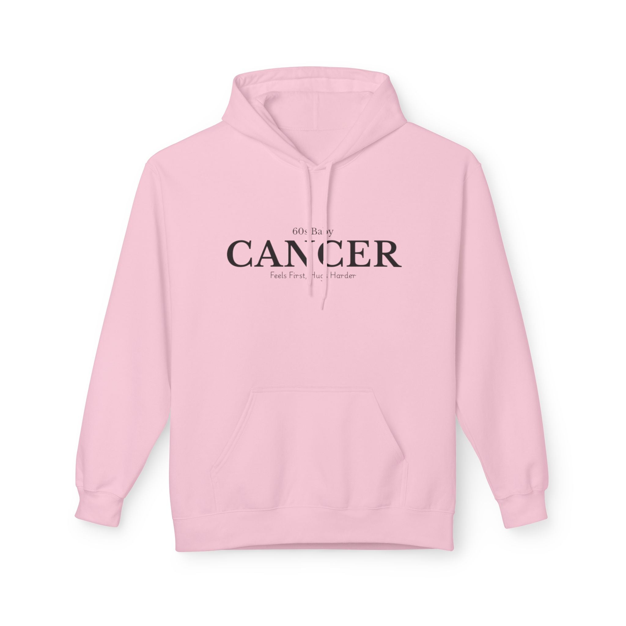 Cancer 60s Zodiac Fleece Hoodie, Cozy Astrology Apparel, Birthday Gift for Cancer, Soft Unisex Sweatshirt, Astrology Lover Hooded Top