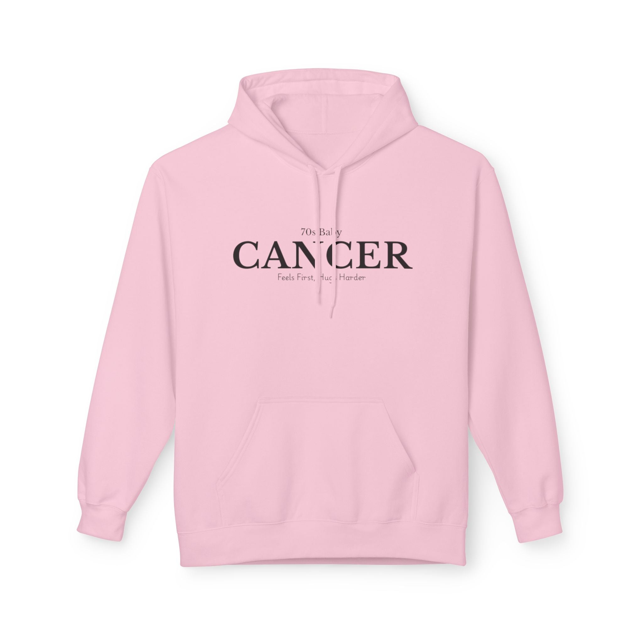 Cancer 70s Baby Zodiac Fleece Hoodie | Astrology Gift For Cancer | Vintage Horoscope Hoodie | Cancer Birthday Sweatshirt | Apparel Gift