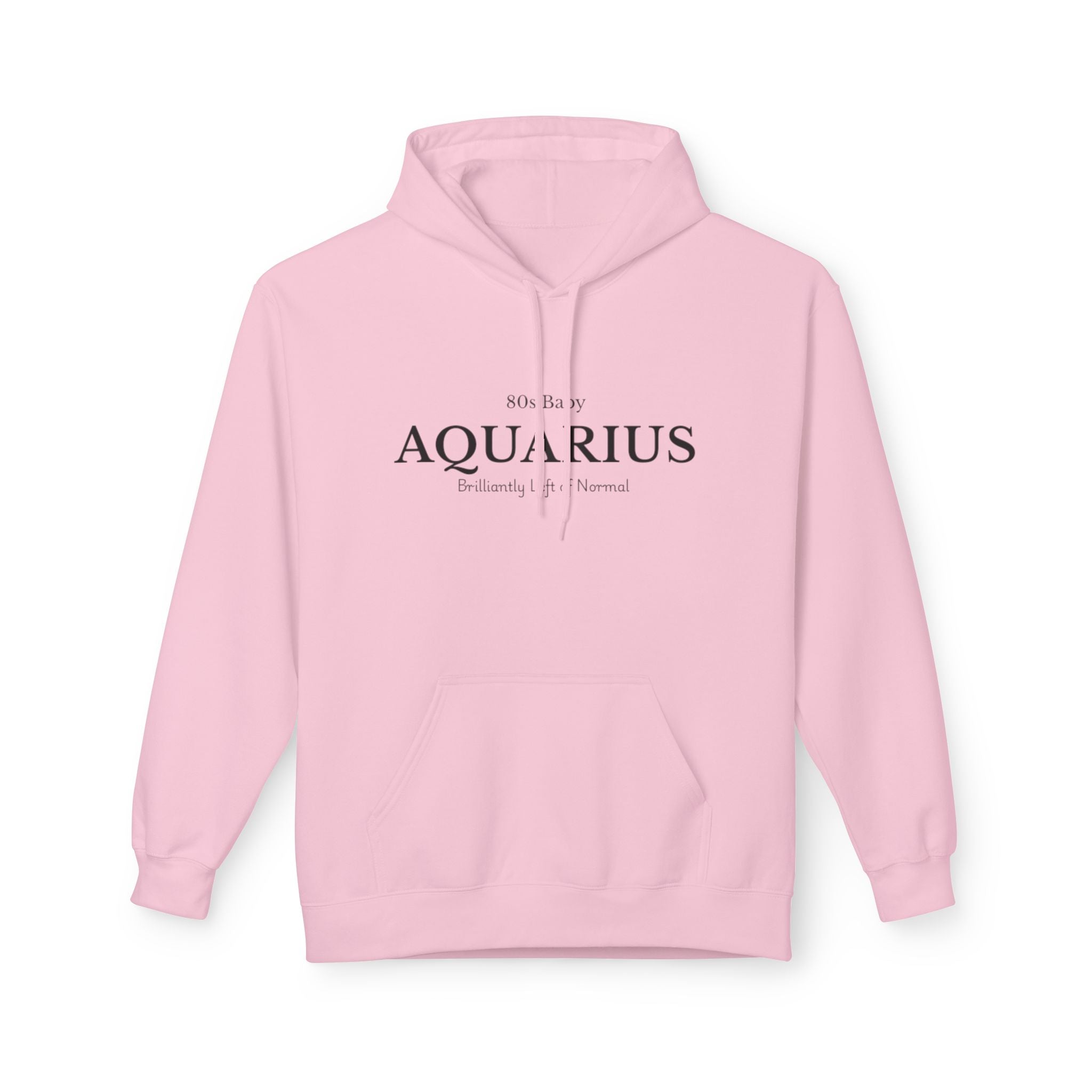 Aquarius 80s Baby Fleece Hoodie Retro Zodiac Sweatshirt | Astrology Gift For Aquarius | Horoscope Hoodie | Vintage Aquarius Birthday Gift