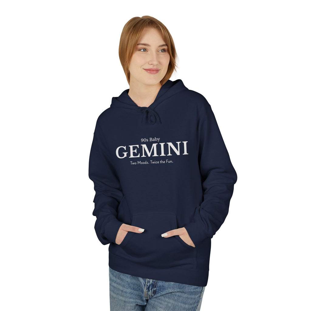 Gemini 90s Baby Zodiac Hoodie Retro Astrology Sweatshirt | Gemini Horoscope Hoodie | Astrology Gift For Gemini | Birthday Gift Idea