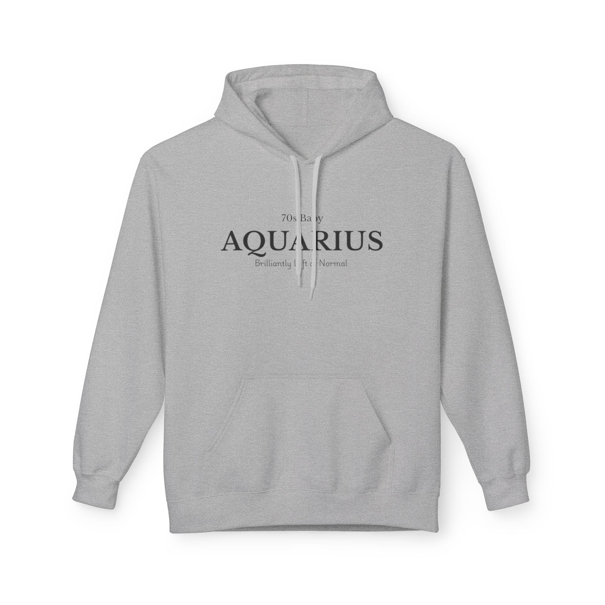 Aquarius 70s Fleece Hoodie Retro Zodiac Sweatshirt | Astrology Gift For Aquarius | Vintage Horoscope Hoodie | Aquarius Birthday Gift Idea